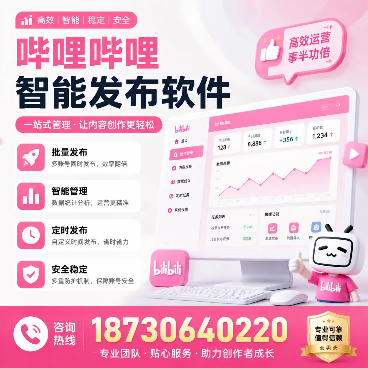 如何评估哔哩哔哩智能发布软件的ROI?漯河 企业必读